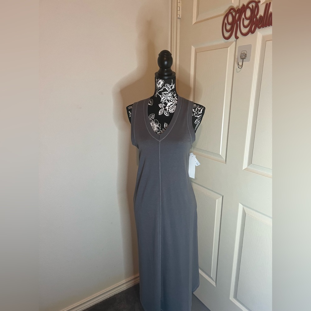 Sleeveless Gray Dress